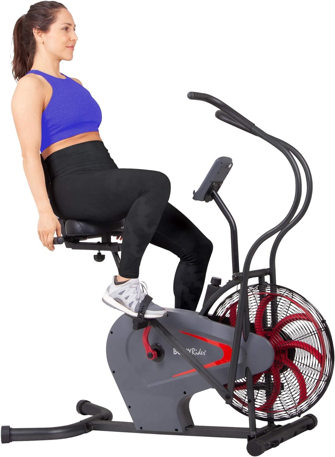 BRF980, Upright Air Resistance Fan Bike with Curve-Crank Technology and Back Support