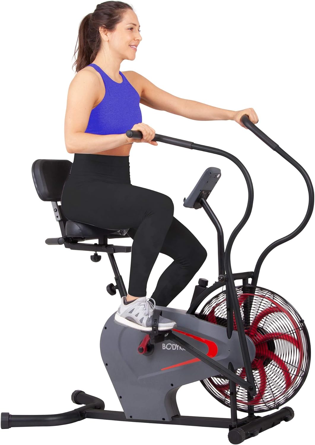 BRF980, Upright Air Resistance Fan Bike with Curve-Crank Technology and Back Support