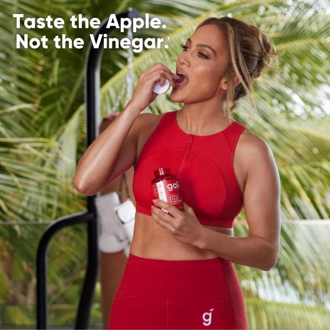 Goli Apple Cider Vinegar Gummy Vitamins - 60 Count - Vitamin B12, Gelatin-Free, Gluten-Free, Vegan Non-GMO