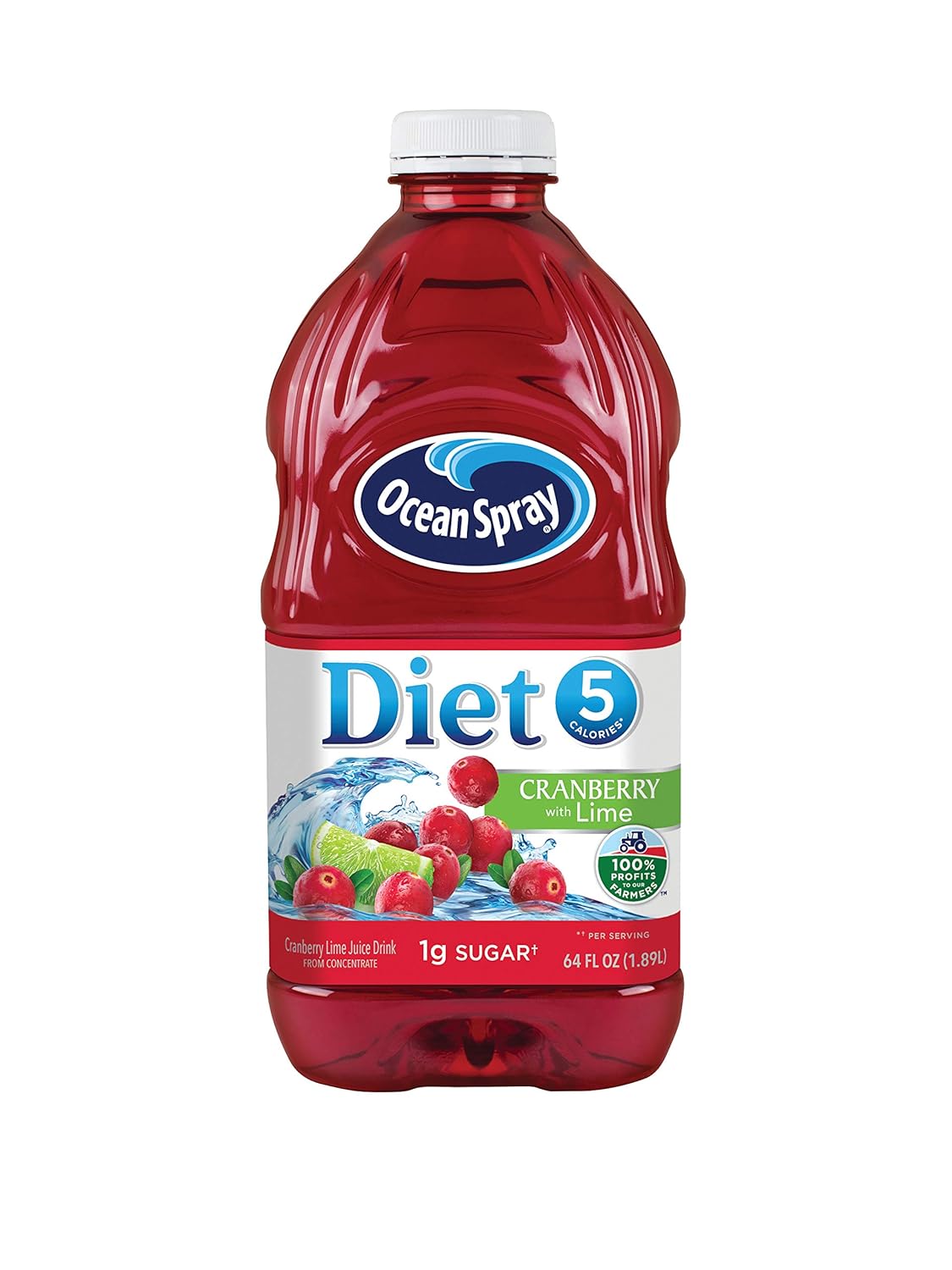 Ocean Spray® Diet Cranberry with Lime Juice Drink, 64 Fl Oz Bottle