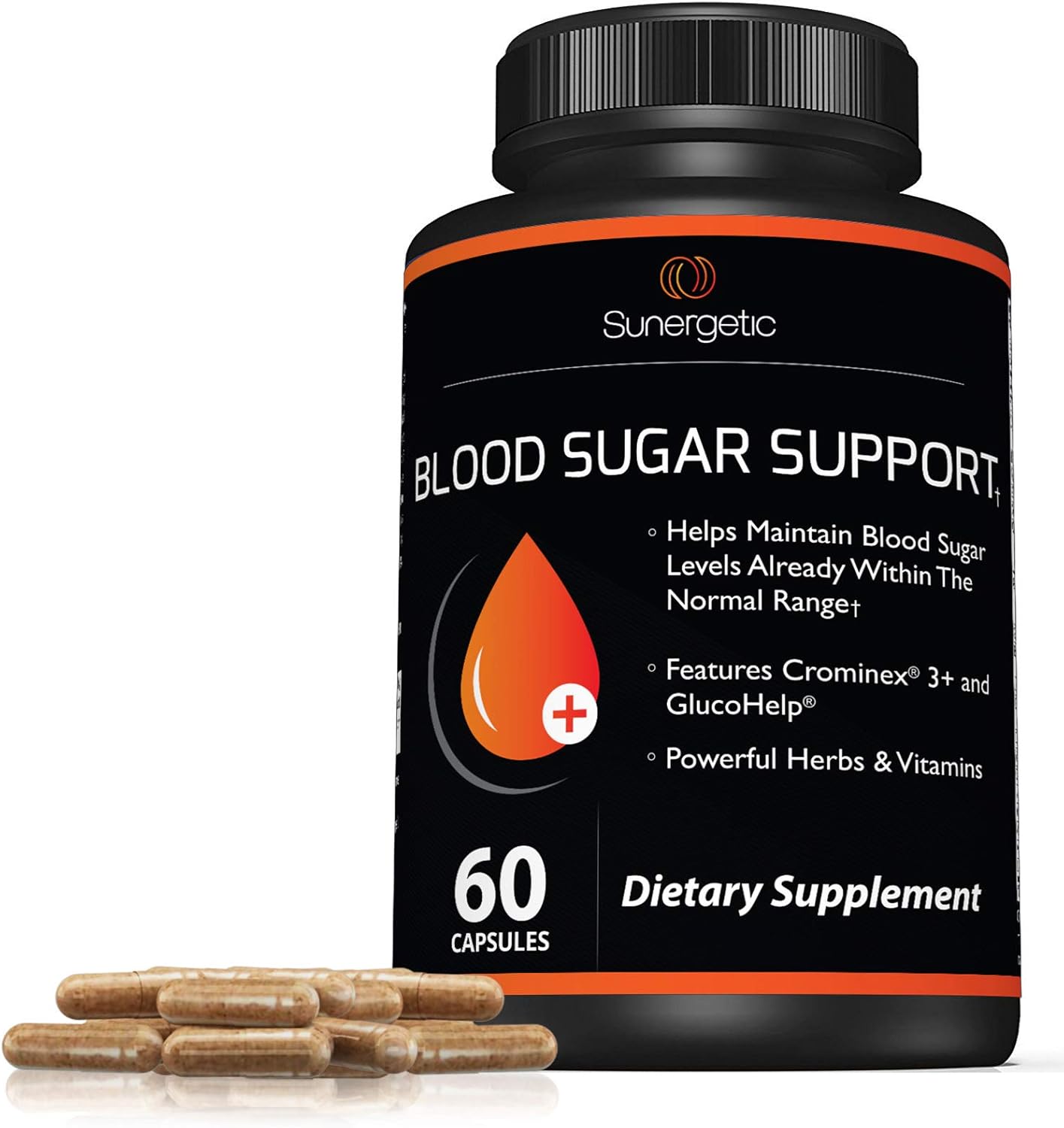 Premium Blood Sugar Support Supplement–Supports Healthy Blood Sugar Levels Already Within Normal Range – Includes Bitter Melon Extract, Vanadium, Chromium, Cinnamon,  Alpha Lipoic Acid-60 Capsules