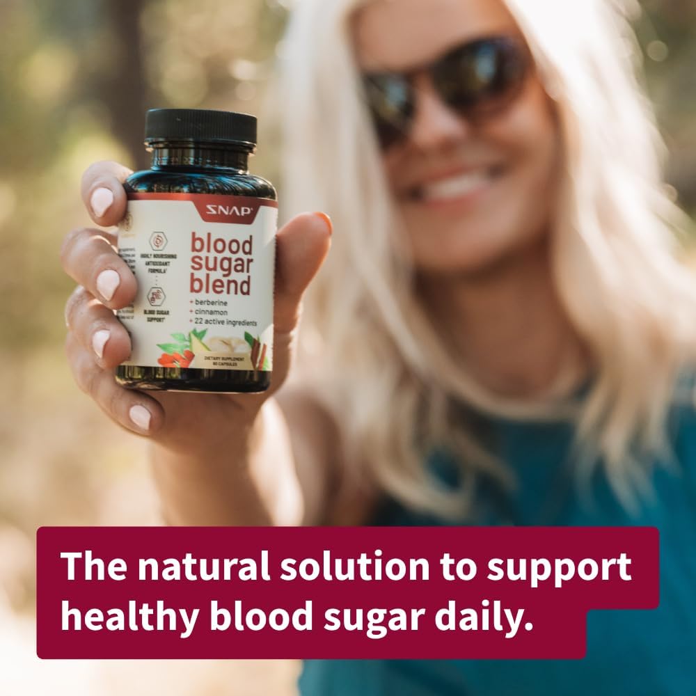 Snap Supplements Blood Sugar Blend - Support Healthy Blood Sugar, 60 Capsules